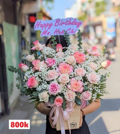 Giỏ Hồng 3 Màu Hồng 25B